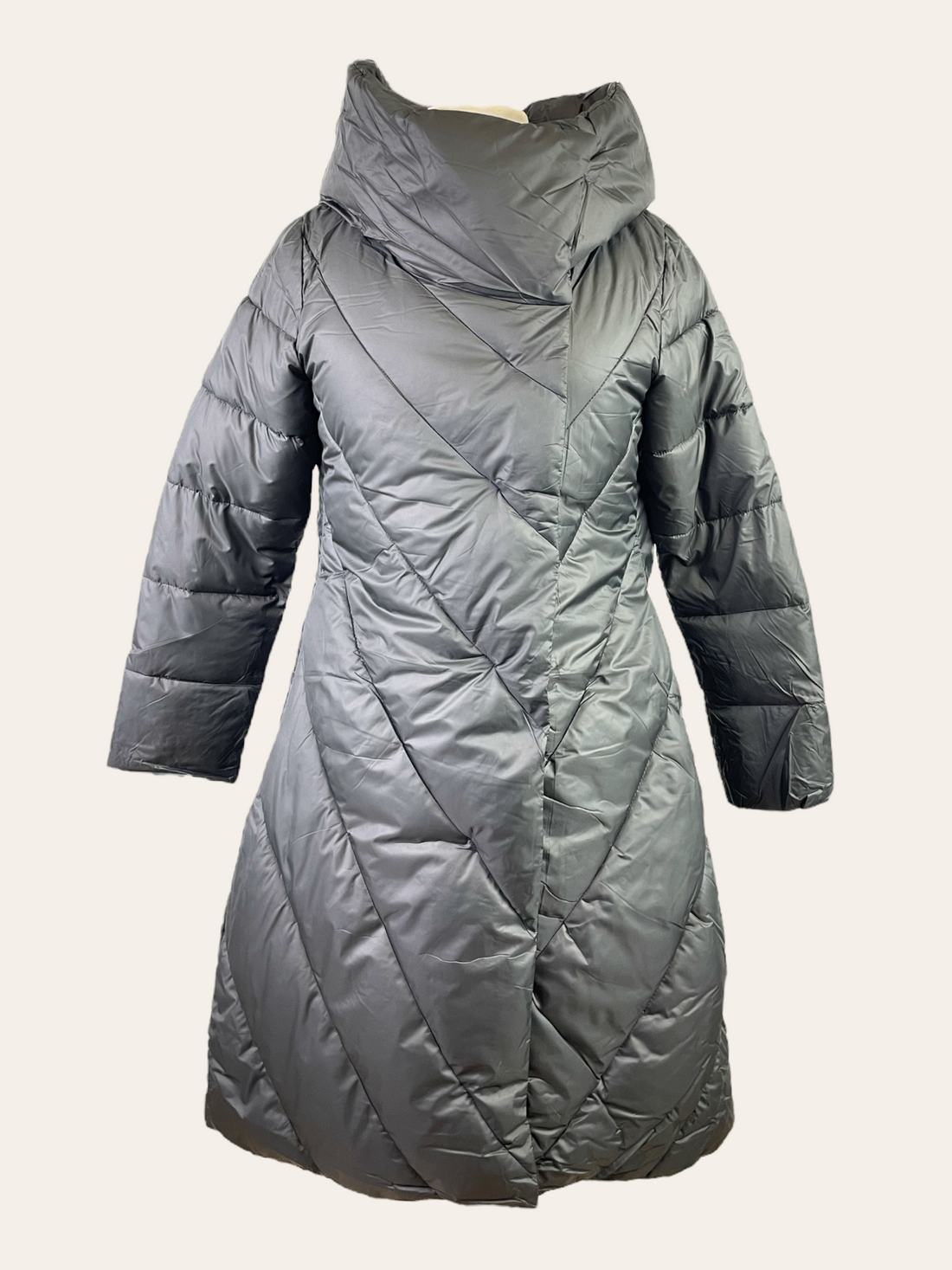 A-LINE 3/4 COAT WITH HOODIE