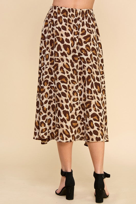 Jupe à imprimé animalier