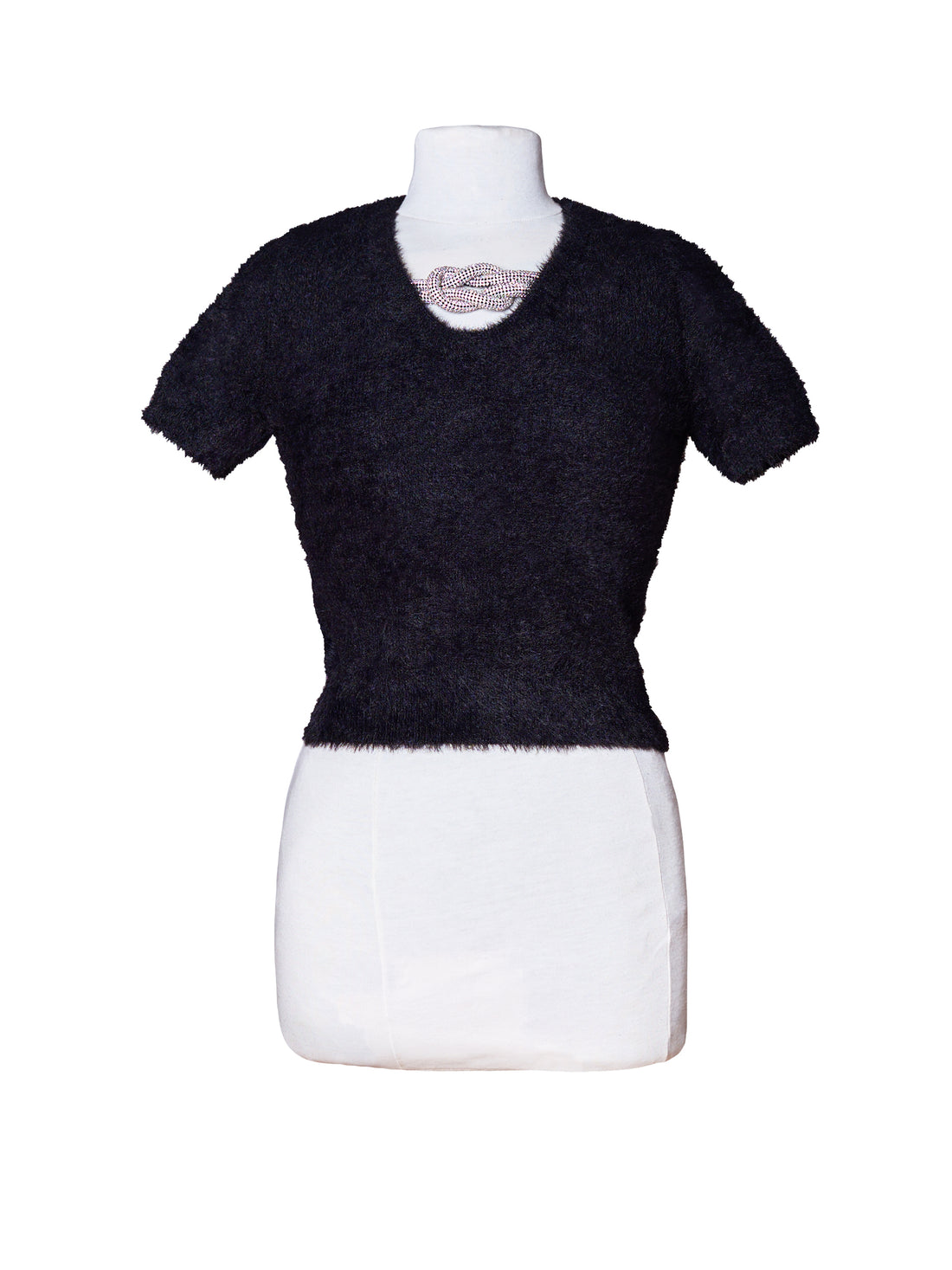 CASHEMERE FEEL CROP SWEATER