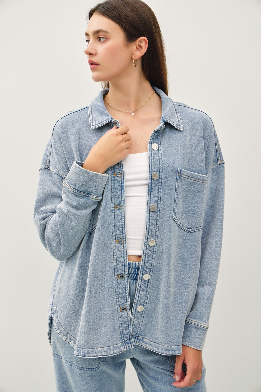 CHEMISE ASPECT DENIM