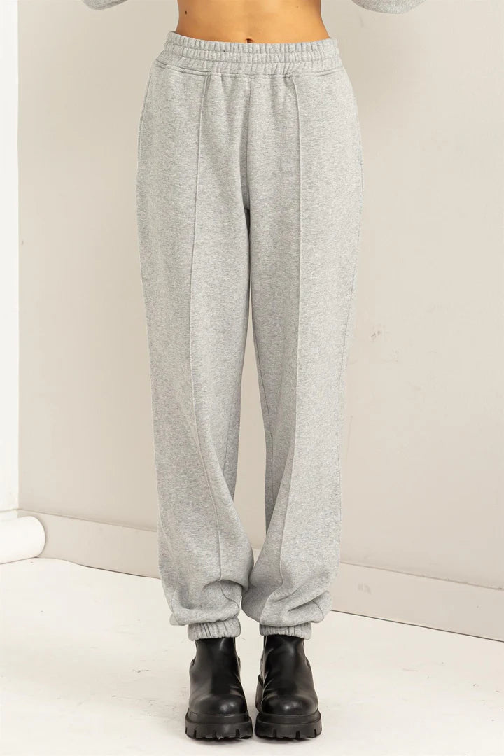 PANTALON DE SURVÊTEMENT À PANSEMENTS TAILLE HAUTE