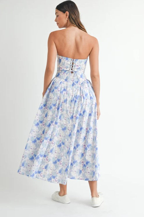 SweetHeart Floral Midi Dress