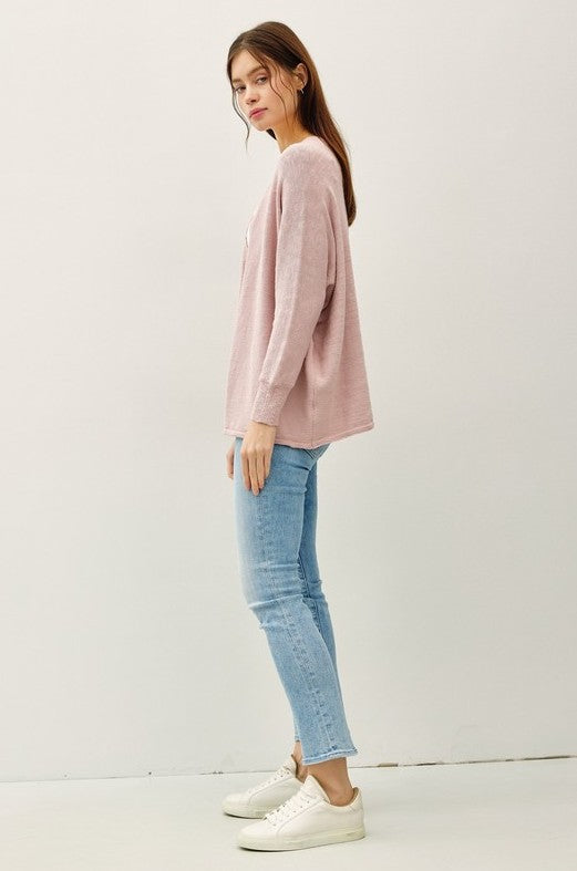 DOLMAN SLEEVE CARDIGAN