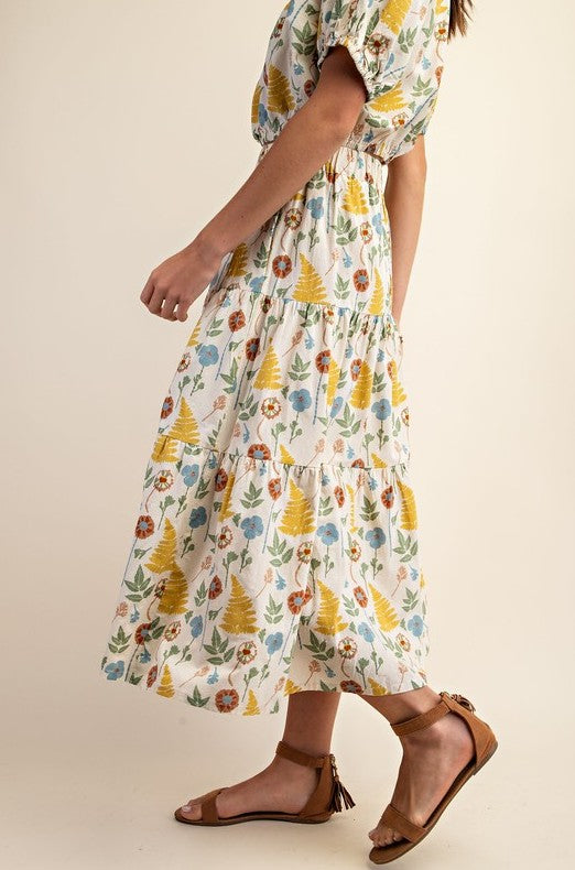 Jupe longue à taille élastique