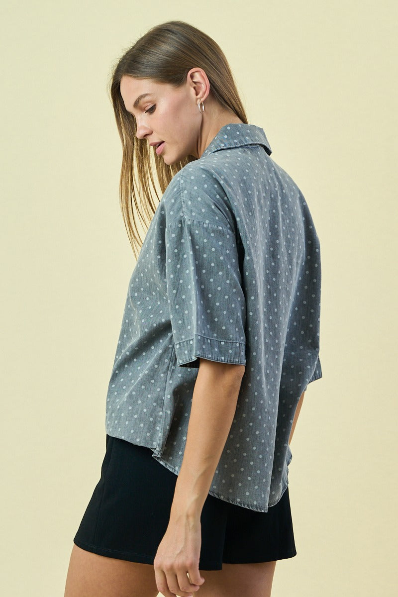 BLOUSE À POIS