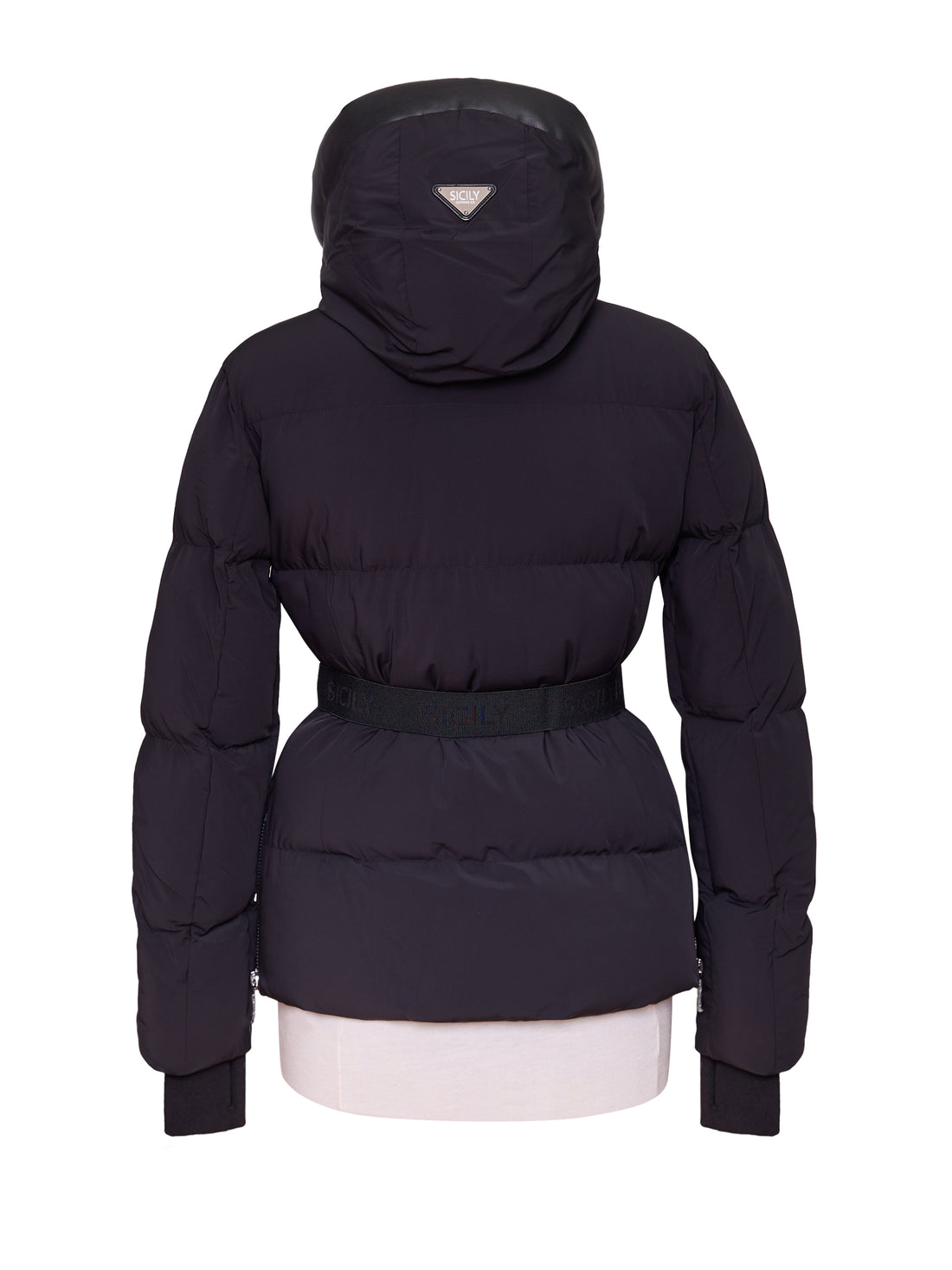 LADIES BELTED PUFFER