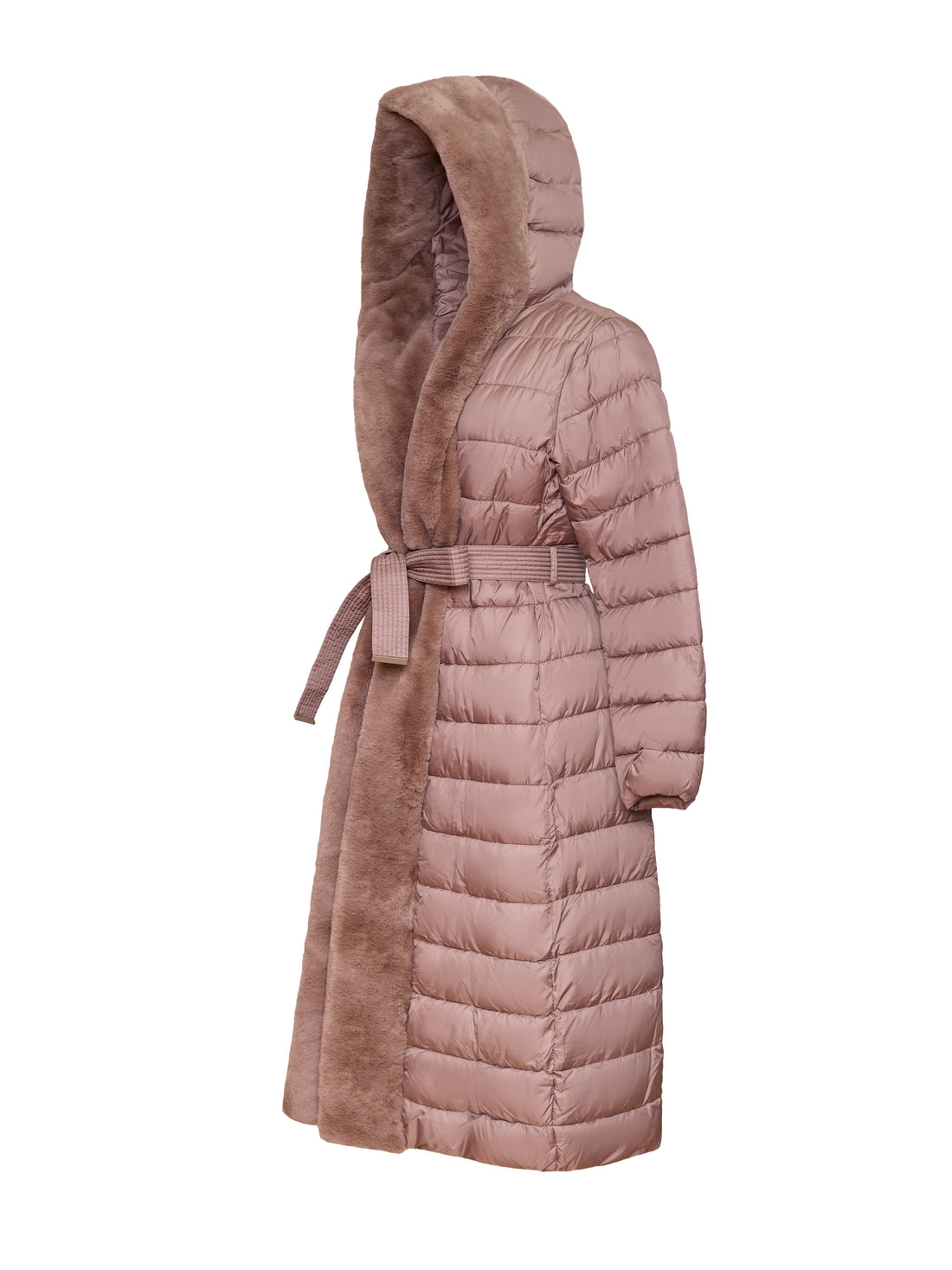 LONG FAUX FUR COAT