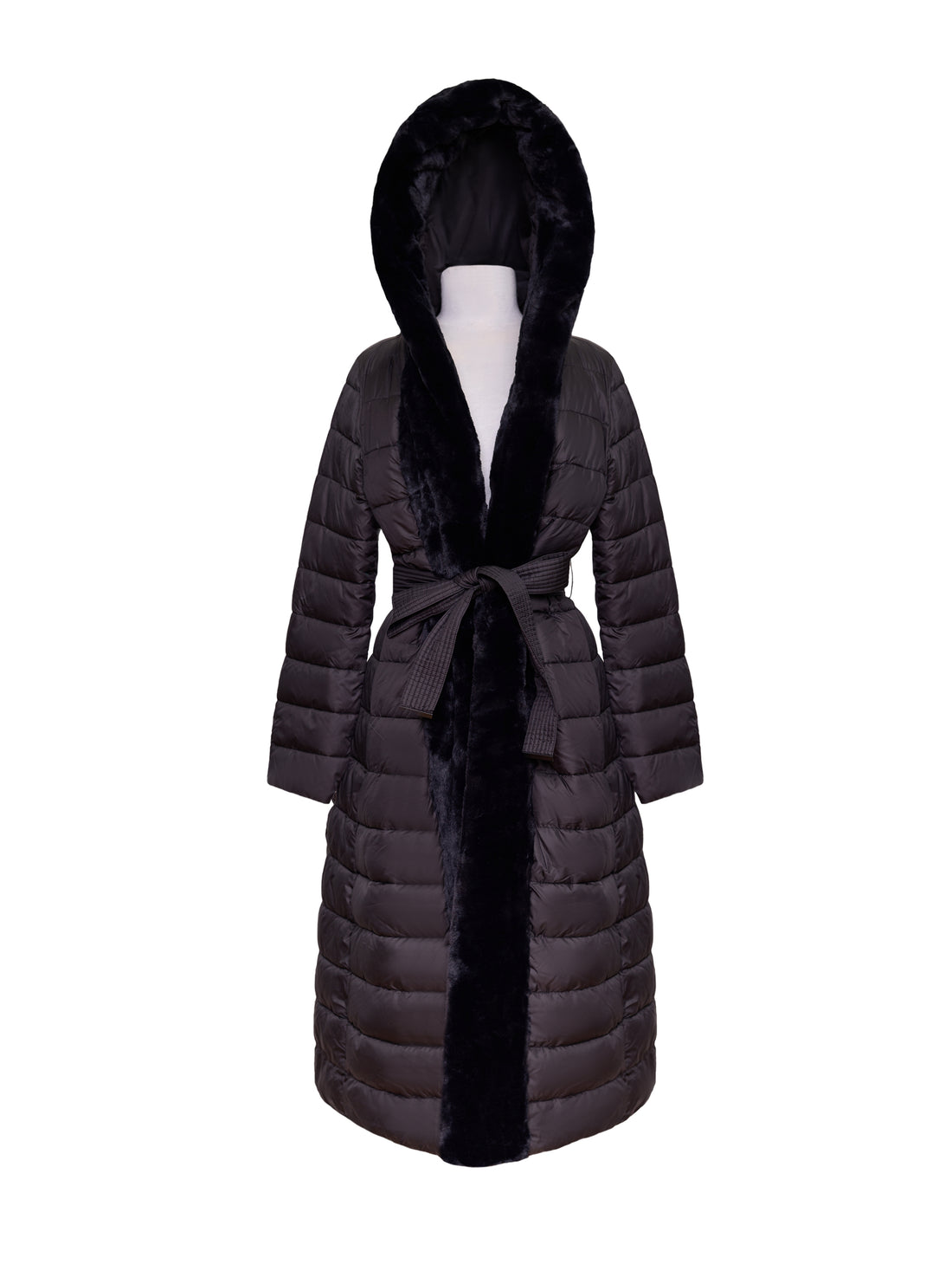 LONG FAUX FUR COAT