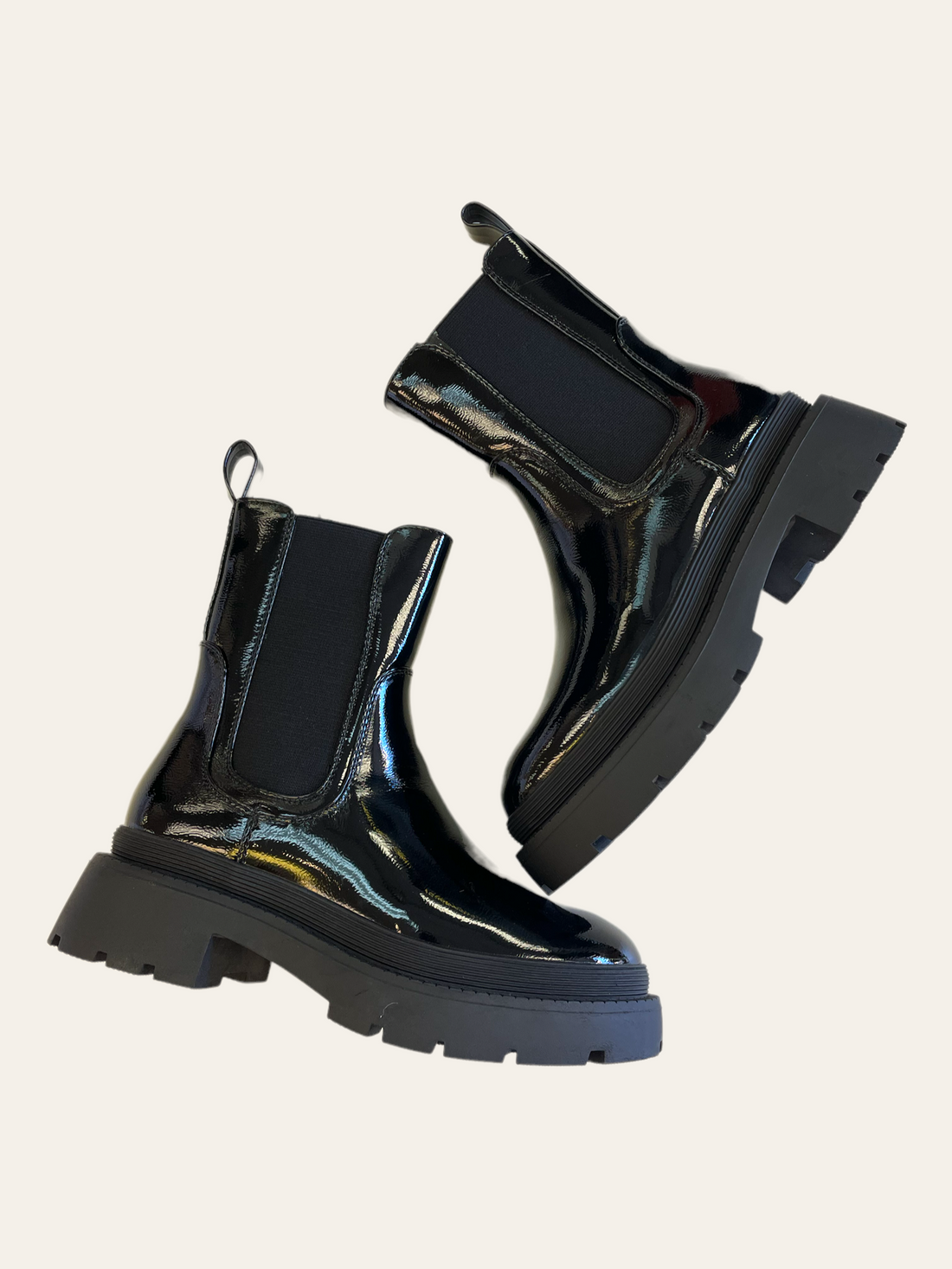 BOTTES VERNIS NOIRES
