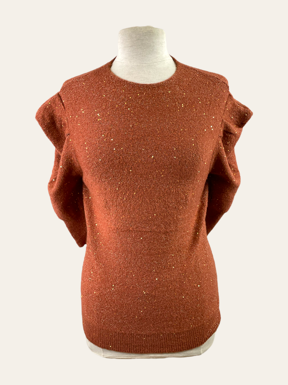 PUFF SHOULDER SWEATER