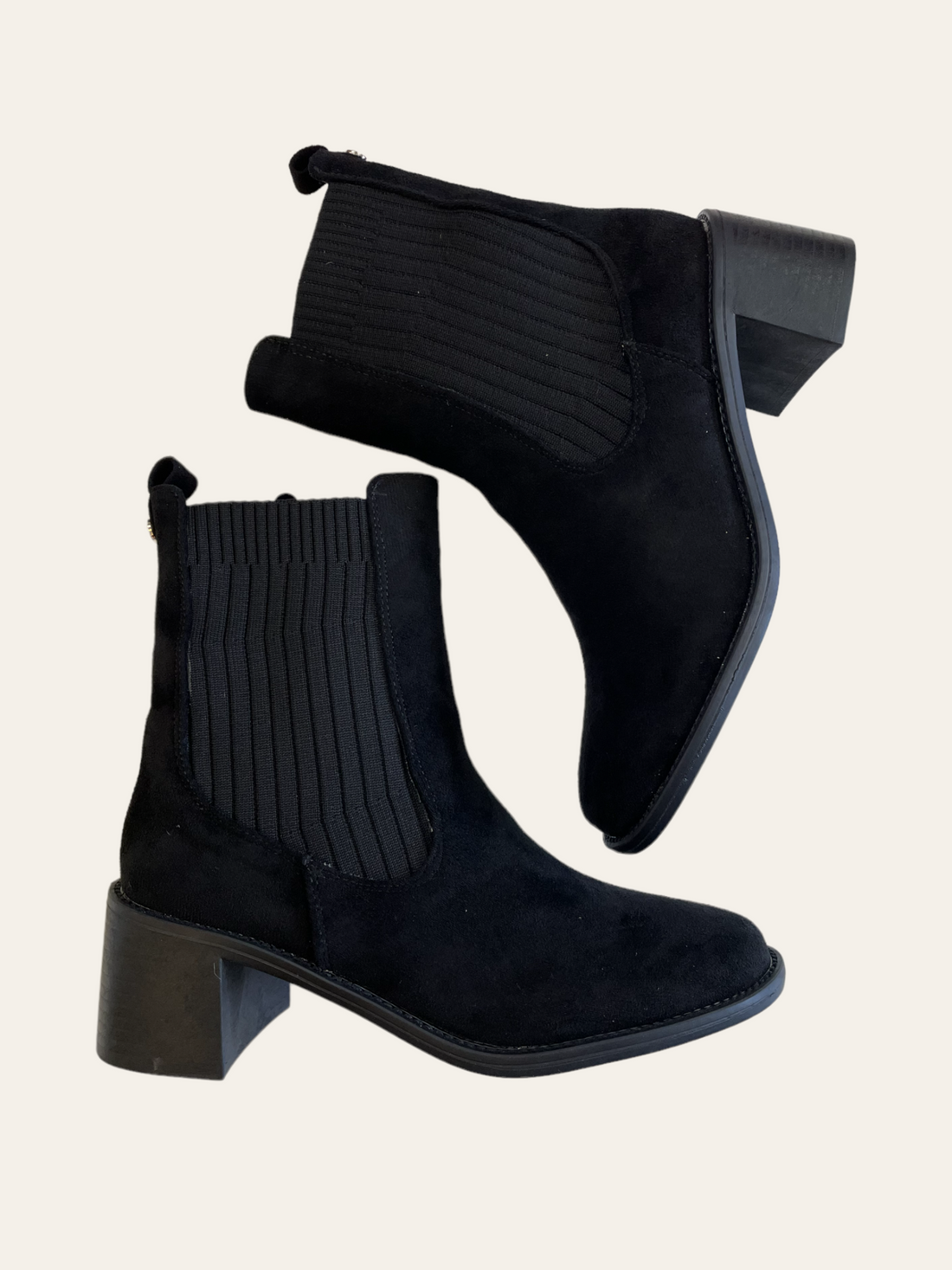 BOTTINES EN TISSU AU SENS DU DAIM