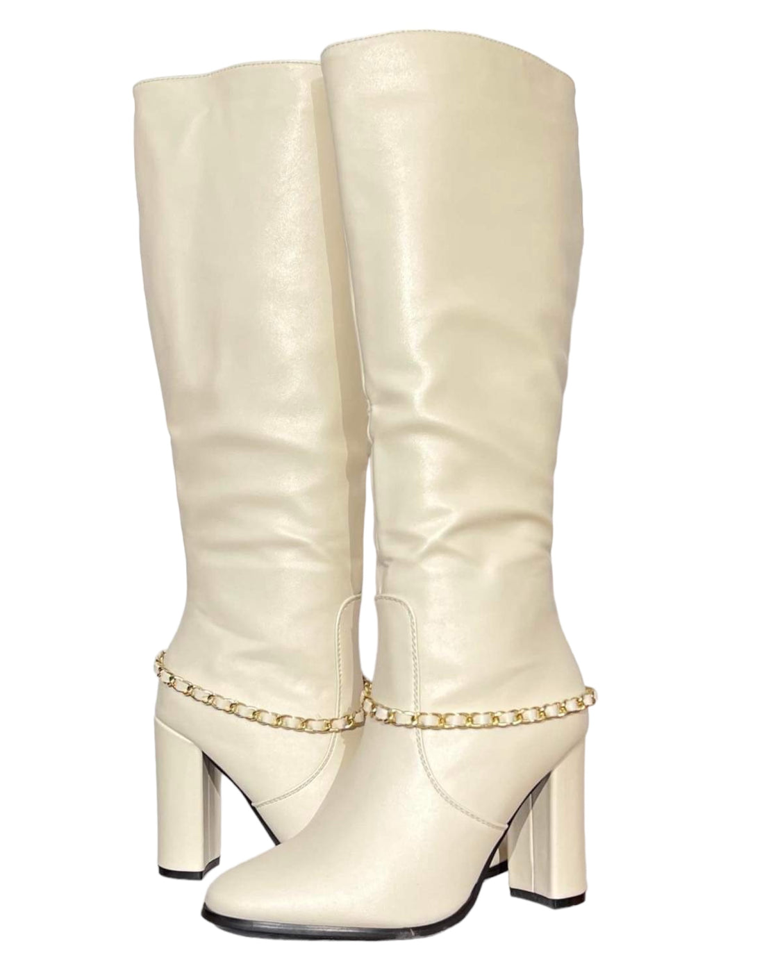 HIGH BOOT WITH CHAIN