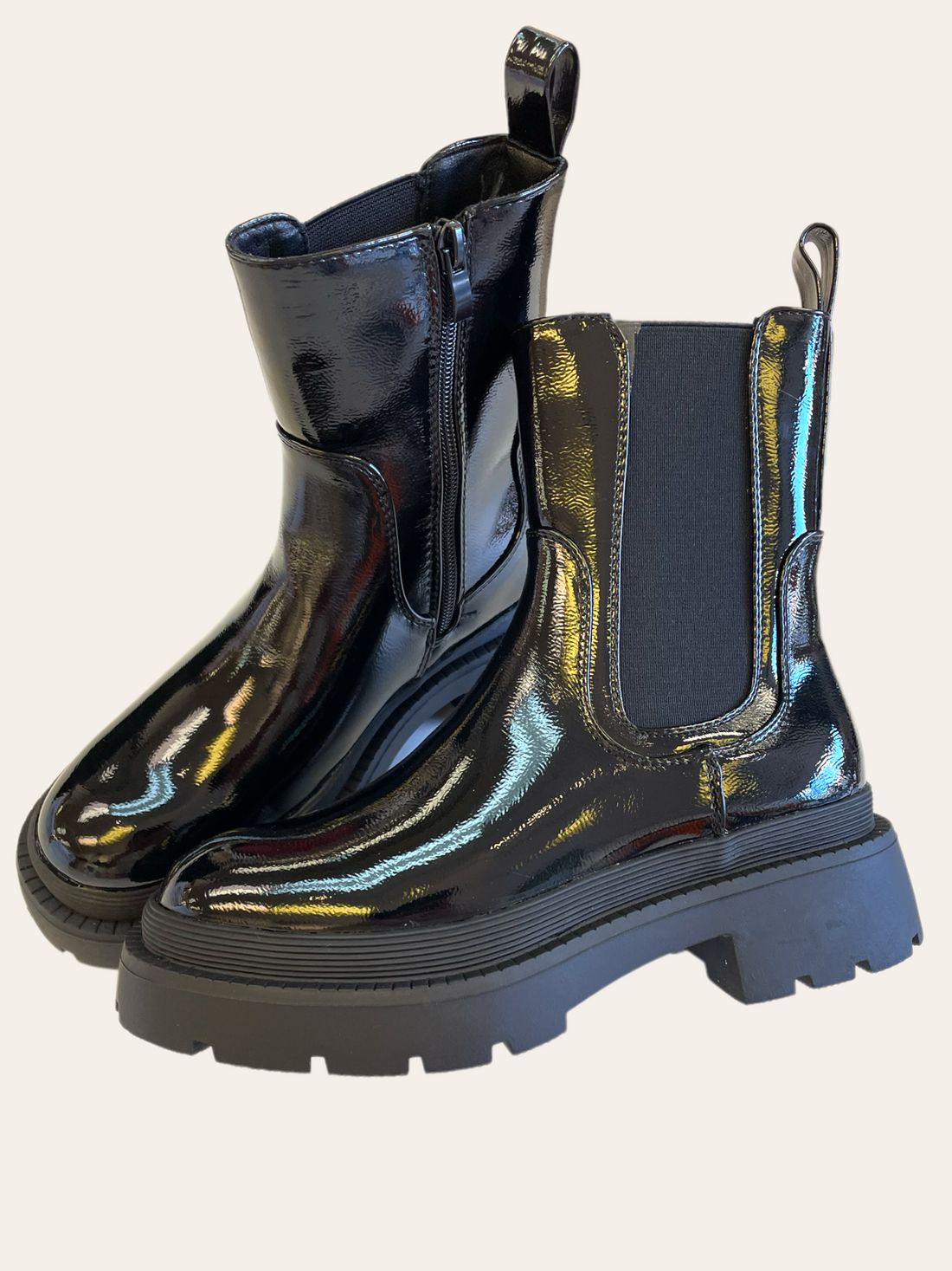 BOTTES VERNIS NOIRES